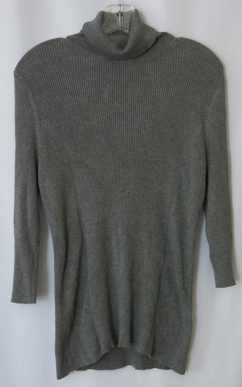 UNITED STATES SWEATERS Turtleneck Top Size XL Women Ribbed Gray Winter Warm